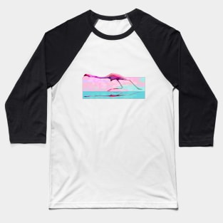 Pink Flamingo Baseball T-Shirt